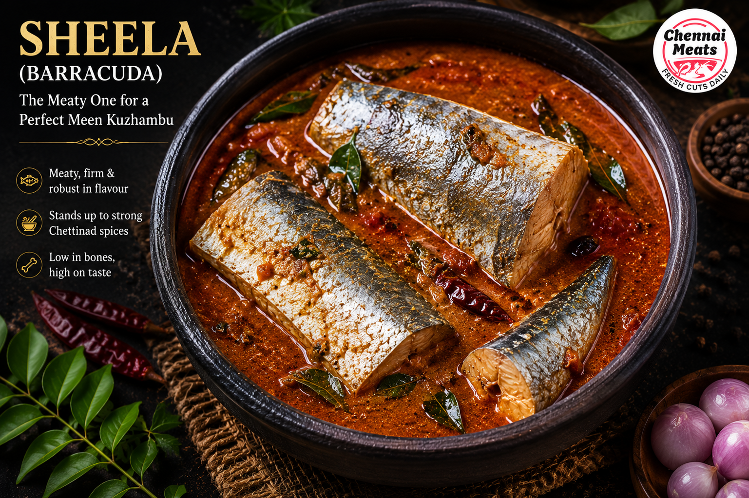 Barracuda (Sheela) fish Curryshee
